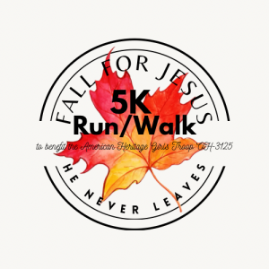 Fall For Jesus 5k Run or Walk- Benefiting AHG Troop OH-3125 logo