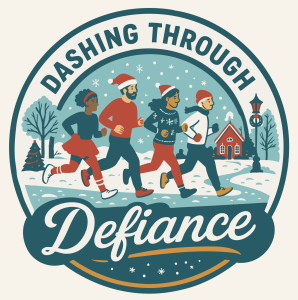 Dashing through Defiance - 1 mile | 5k | 10k logo