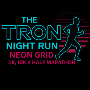 The TRON Night Run: Neon Grid 5K & 10K logo