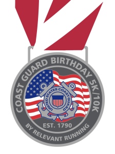 Coast Guard Birthday "Live Virtual" 5k/10k logo