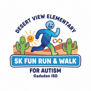 Desert View Elementary Dash for Autism logo