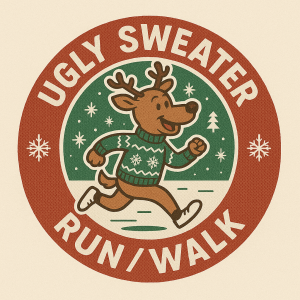 Ugly Sweater Run or Walk 5k logo