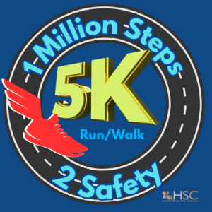 1 Million Steps 2 Safety 5K Run/Walk logo