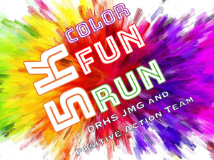 DRHS JMG & Positive Action Team - 5k Color Fun Run/Walk logo