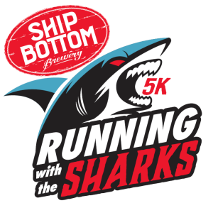 Ship Bottom Brewery's Running With the Sharks 5K logo