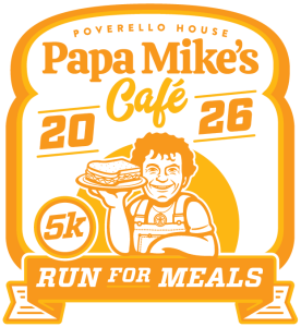 Poverello House Papa Mikes Cafe Run for Meals logo