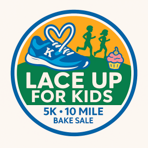 Lace Up for Kids: 5k, 10 mi, & Bake Sale logo