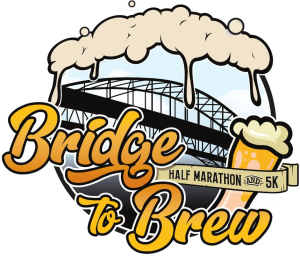 "Bridge to Brew"  Half Marathon and 5K logo