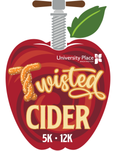 University Place Twisted Cider 5K, 12K & 1K logo