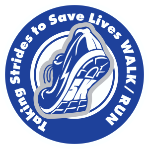 C.R.E.W. Non-Profit "Taking Strides to Save Lives" Colon Cancer 5k Run/Walk logo