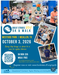 Great Strides Rgv 5K Run/ Walk logo