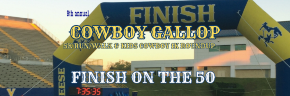 The McNeese Cowboy Club 5k Gallop & Kids 1K Round Up Fun Run