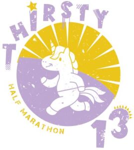 TBK Bank Thirsty 13 Half Marathon logo