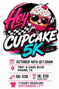 Hey Cupcake 5k logo