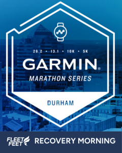 Durham Garmin Marathon Recovery Morning logo