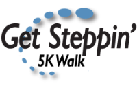 Get Steppin' 5K Walk logo