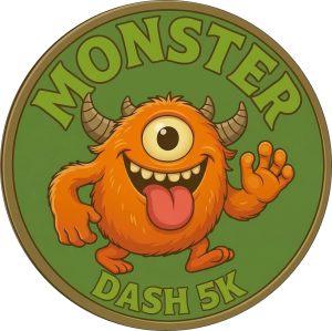 The Monster Dash 5k logo