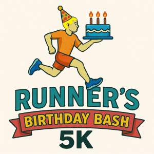 Runner's Birthday Bash 5k and Fun Run/Walk logo