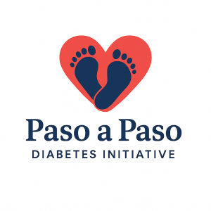 "Paso a Paso's 5k Run/Walk to End Diabetes" logo