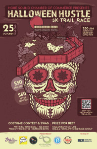 Hobe Sound Chamber Halloween Hustle 5K Trail Race logo