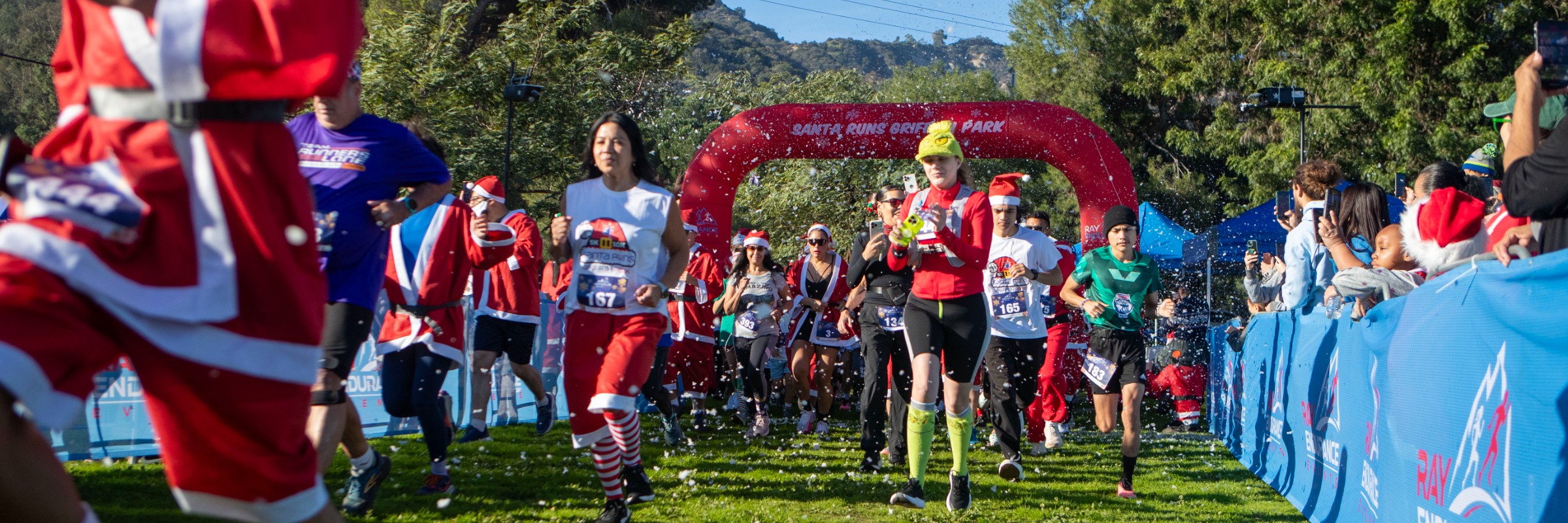 Santa Runs Griffith Park
