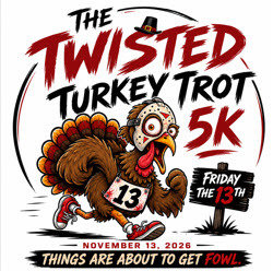 The Twisted Turkey Trot 5K Quitman, Texas logo