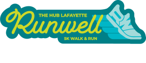 The Hub Lafayette Runwell 5K Walk/Run logo
