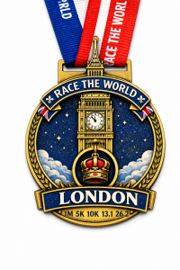 London Virtual Race | Race the World Series | 1M 5K 10K 13.1 26.2 logo