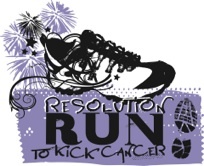 Resolution Run to Kick Cancer 5K logo
