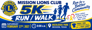 Mission Lions Club 5k logo