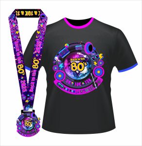 Back to The 80s 5K & 10K logo