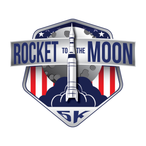 Rocket to the Moon 5k logo