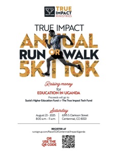 2026 True Impact Ministries 5K/10K logo