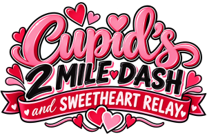 Cupid's 2 Mile Dash & Sweetheart Relay logo