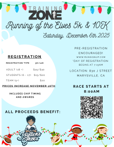 Running of the Elves 5k logo