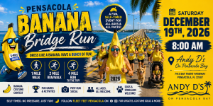 Pensacola Banana Bridge Run Dec. 19th logo