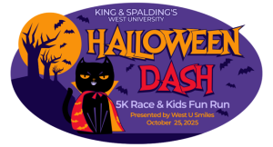 King & Spalding's 2026 West U Halloween Dash and Kids' Fun Run Presented by West U Smiles logo