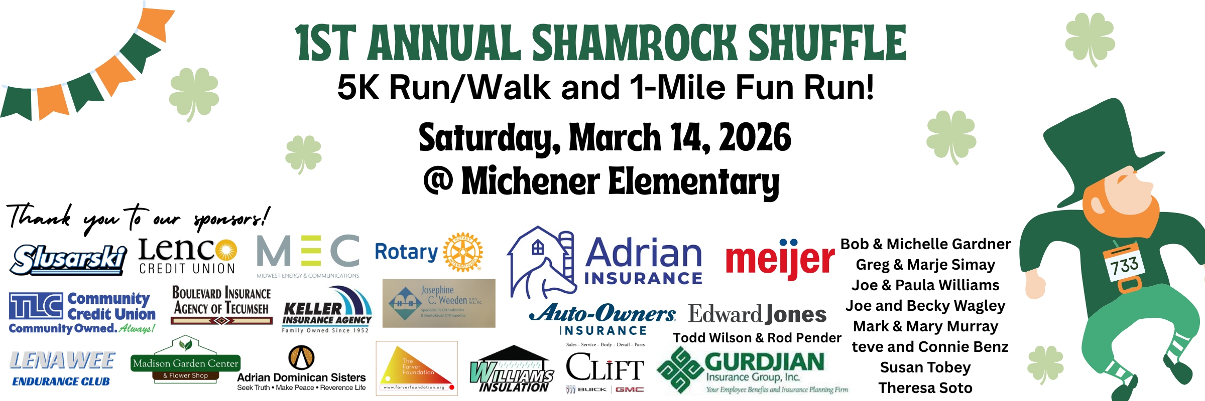 Shamrock Shuffle - presented by Adrian Noon Rotary