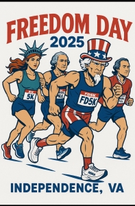 Independence Freedom Day 5k/ Down Hill Mile logo