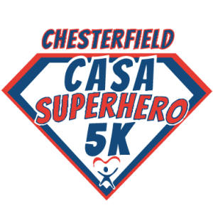 Chesterfield CASA Superhero 5k, Kid's 1k Run, & Family Festival logo