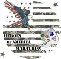 Heroes of America Marathon/Half Marathon/5K logo