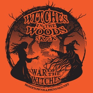 Witches in the Woods 5K/2K | Hometown Happenings logo