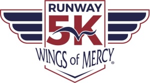 Wings of Mercy Runway 5k logo