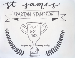 St. James Spartan Stampede logo