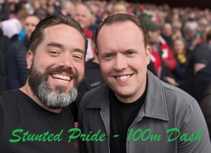Stunted Pride - 100m Dash logo