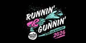 Runnin' & Gunnin' - A Run For Recovery logo