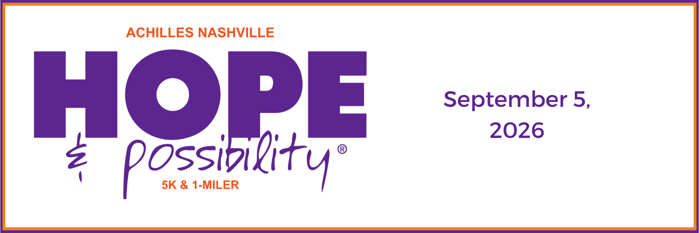 Achilles Nashville 13th Annual Hope & Possibility® In-Person/Virtual Race 2026