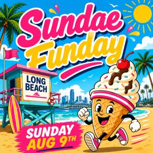 Sundae Funday - Ice Cream Run 5K, 10K, and Half Marathon by Califlow Runs logo