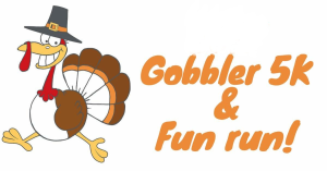 Gobbler 5K and 1 Mile Fun Run logo