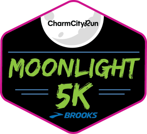 Moonlight 5K and Twilight Kids Run presented by Brooks Early Bird Registration ( ) logo